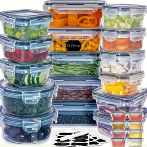 48-Piece Airtight Food Storage Container Set