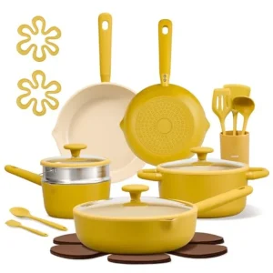 21pcs Cookware Set Nonstick Pots and Pans Set, Ceramic Cookware Set